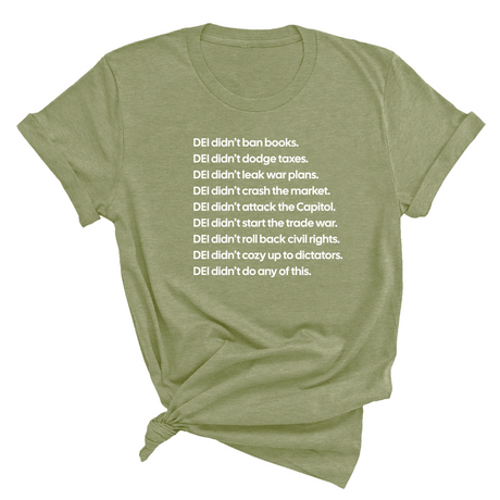 DEI Didn’t Do Any of This Unisex Tee-T-Shirt-The Original God Ain't Petty But I Am