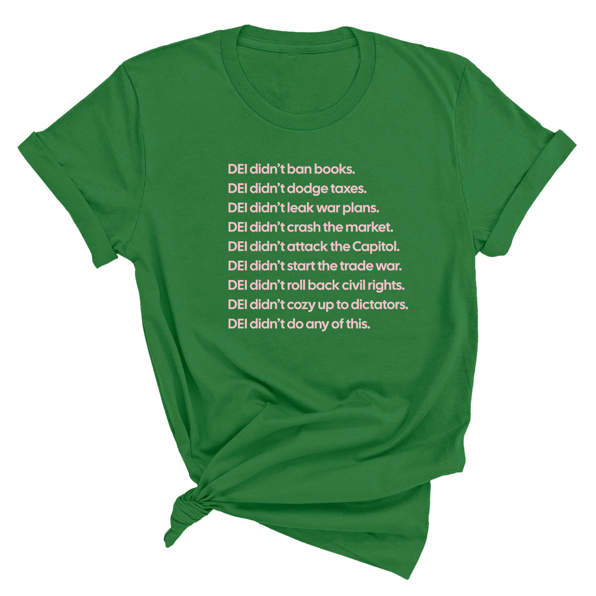 DEI Didn’t Do Any of This Unisex Tee-T-Shirt-The Original God Ain't Petty But I Am