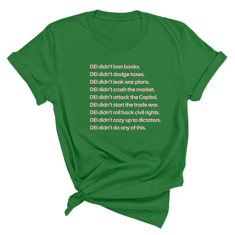 DEI Didn’t Do Any of This Unisex Tee-T-Shirt-The Original God Ain't Petty But I Am