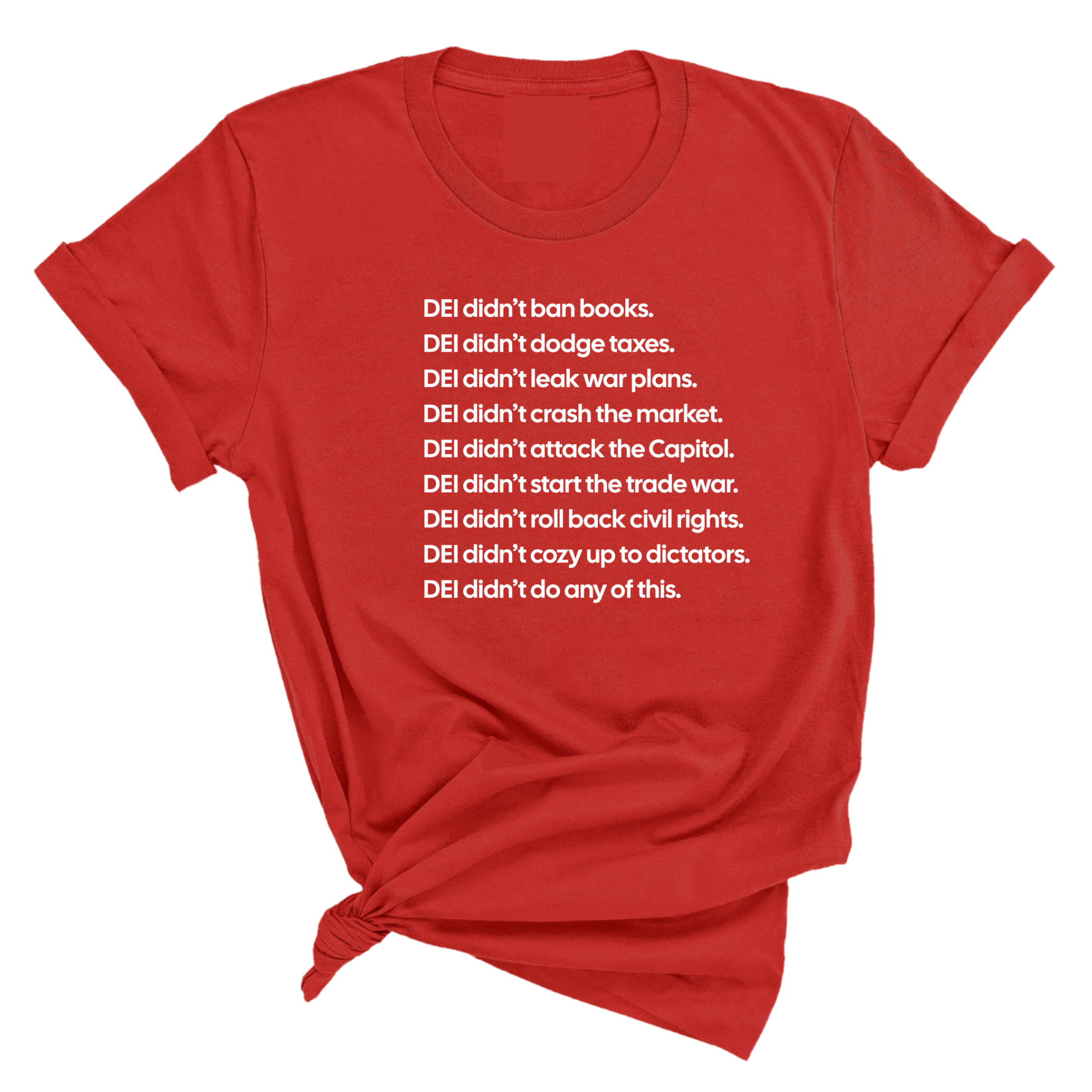 DEI Didn’t Do Any of This Unisex Tee-T-Shirt-The Original God Ain't Petty But I Am