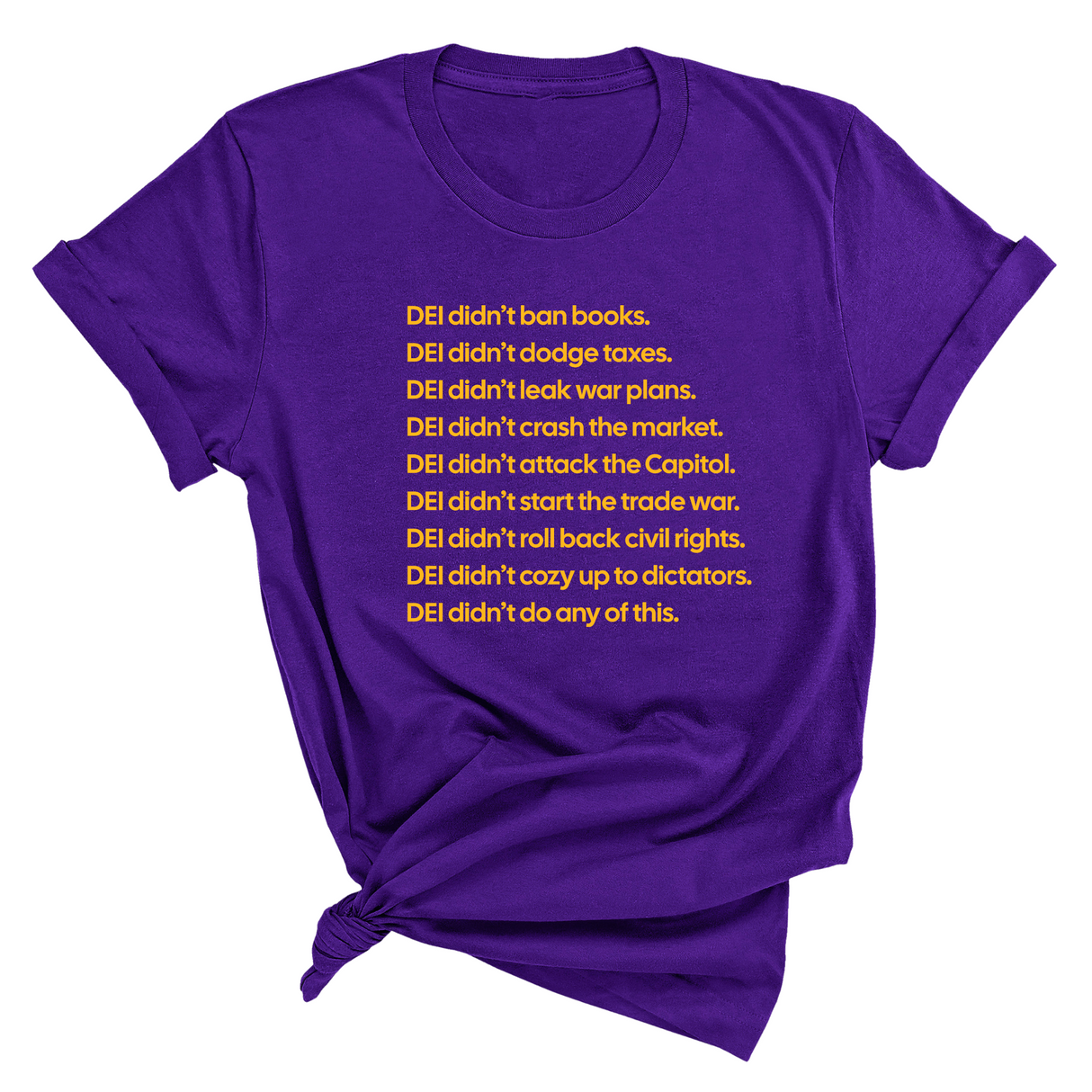 DEI Didn’t Do Any of This Unisex Tee-T-Shirt-The Original God Ain't Petty But I Am