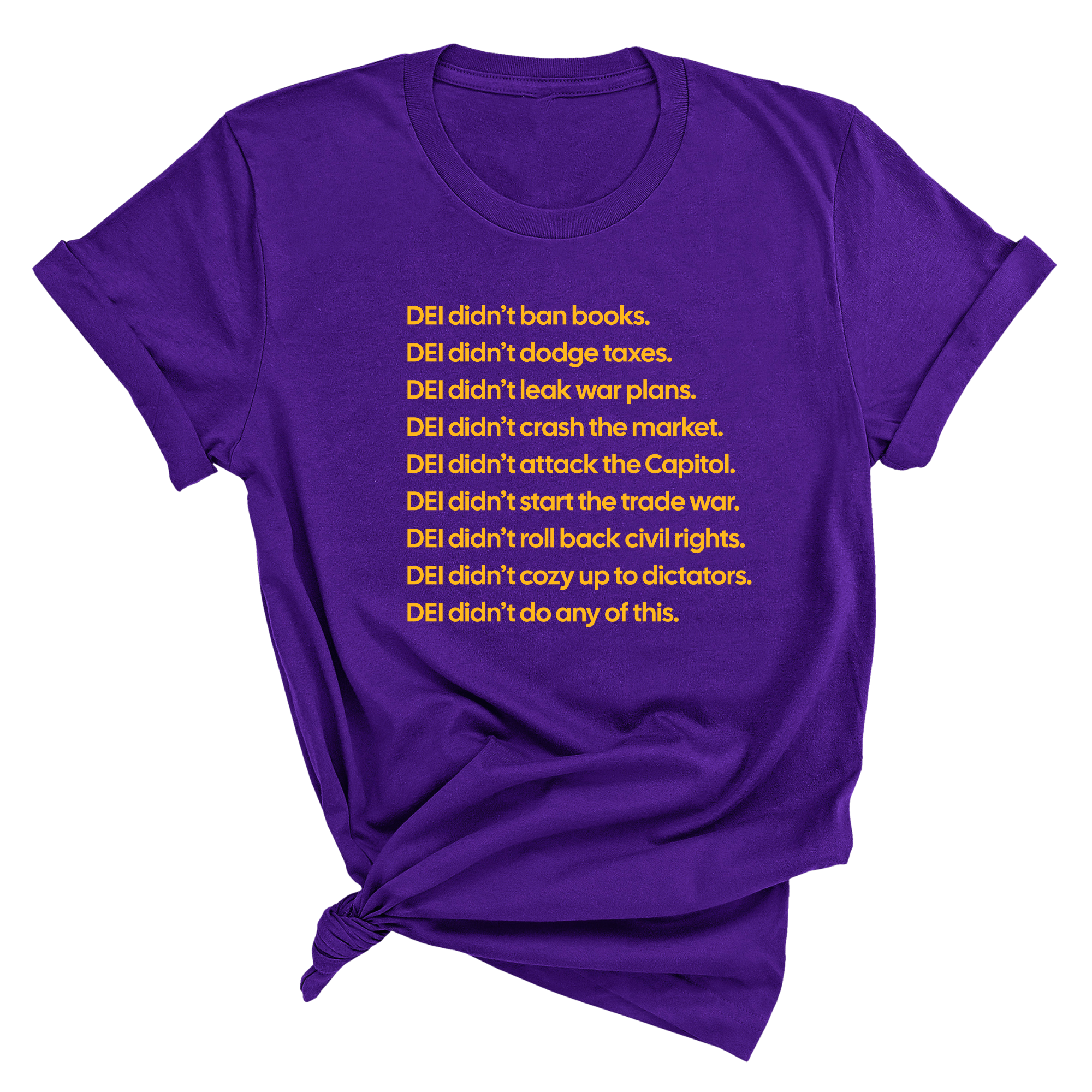 DEI Didn’t Do Any of This Unisex Tee-T-Shirt-The Original God Ain't Petty But I Am