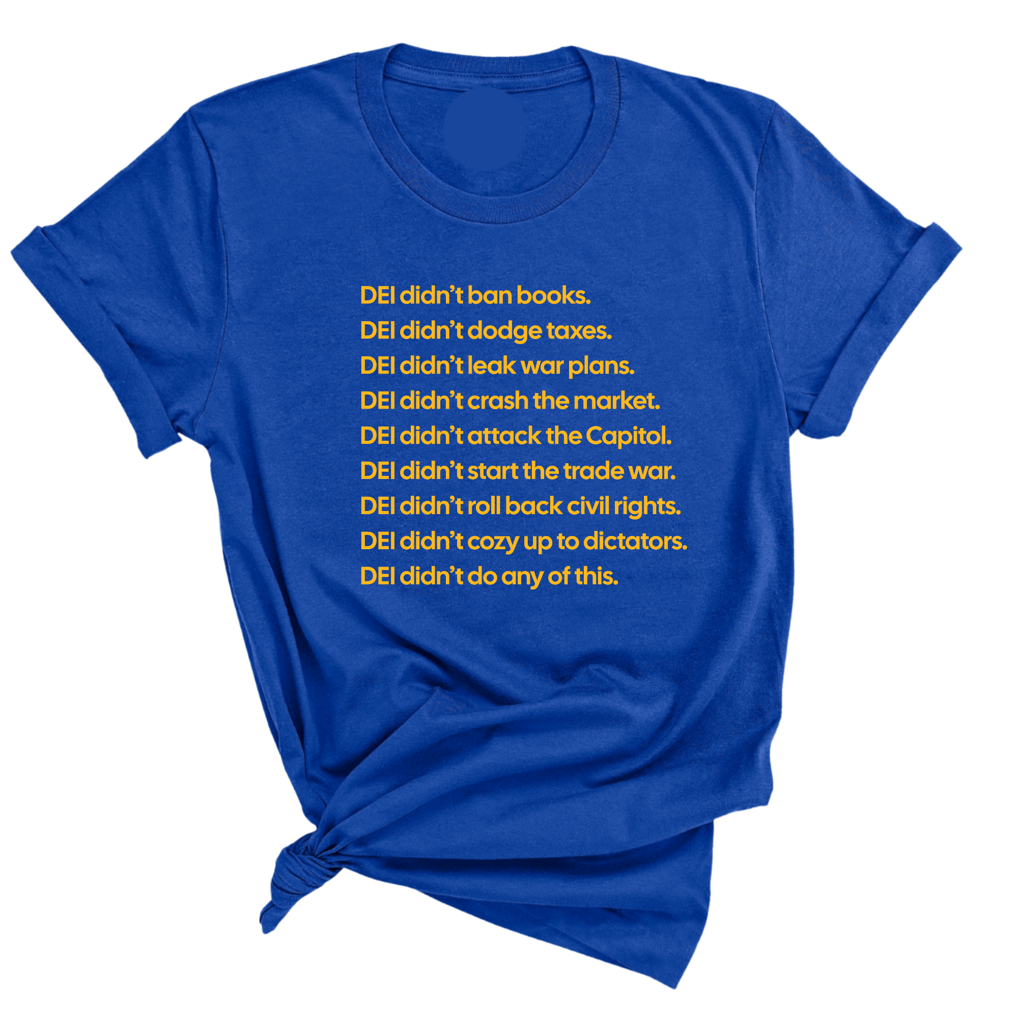 DEI Didn’t Do Any of This Unisex Tee-T-Shirt-The Original God Ain't Petty But I Am