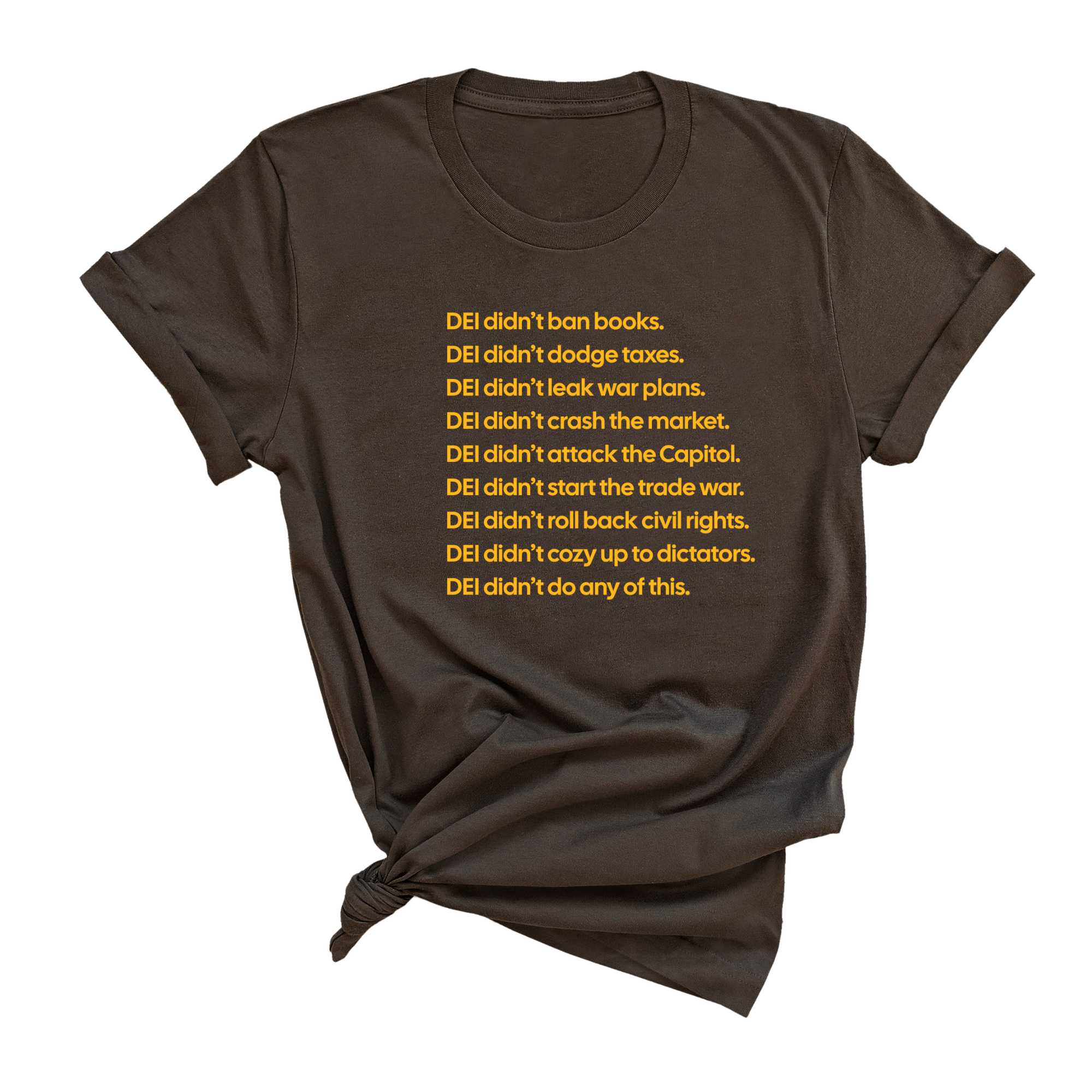 DEI Didn’t Do Any of This Unisex Tee-T-Shirt-The Original God Ain't Petty But I Am