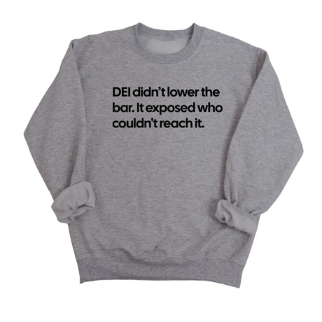 DEI Didn't Lower the Bar Unisex Sweatshirt-Sweatshirt-The Original God Ain't Petty But I Am