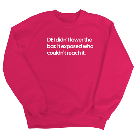 DEI Didn't Lower the Bar Unisex Sweatshirt-Sweatshirt-The Original God Ain't Petty But I Am