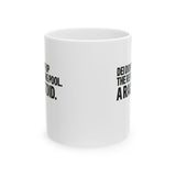 DEI didn't eff up the reflecting pool. A RACIST DID Mug 11oz (White & Black)-Mug-The Original God Ain't Petty But I Am