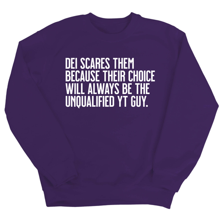 DEI scares them because their choice will always be the unqualified YT guy Unisex Sweatshirt-Sweatshirt-The Original God Ain't Petty But I Am