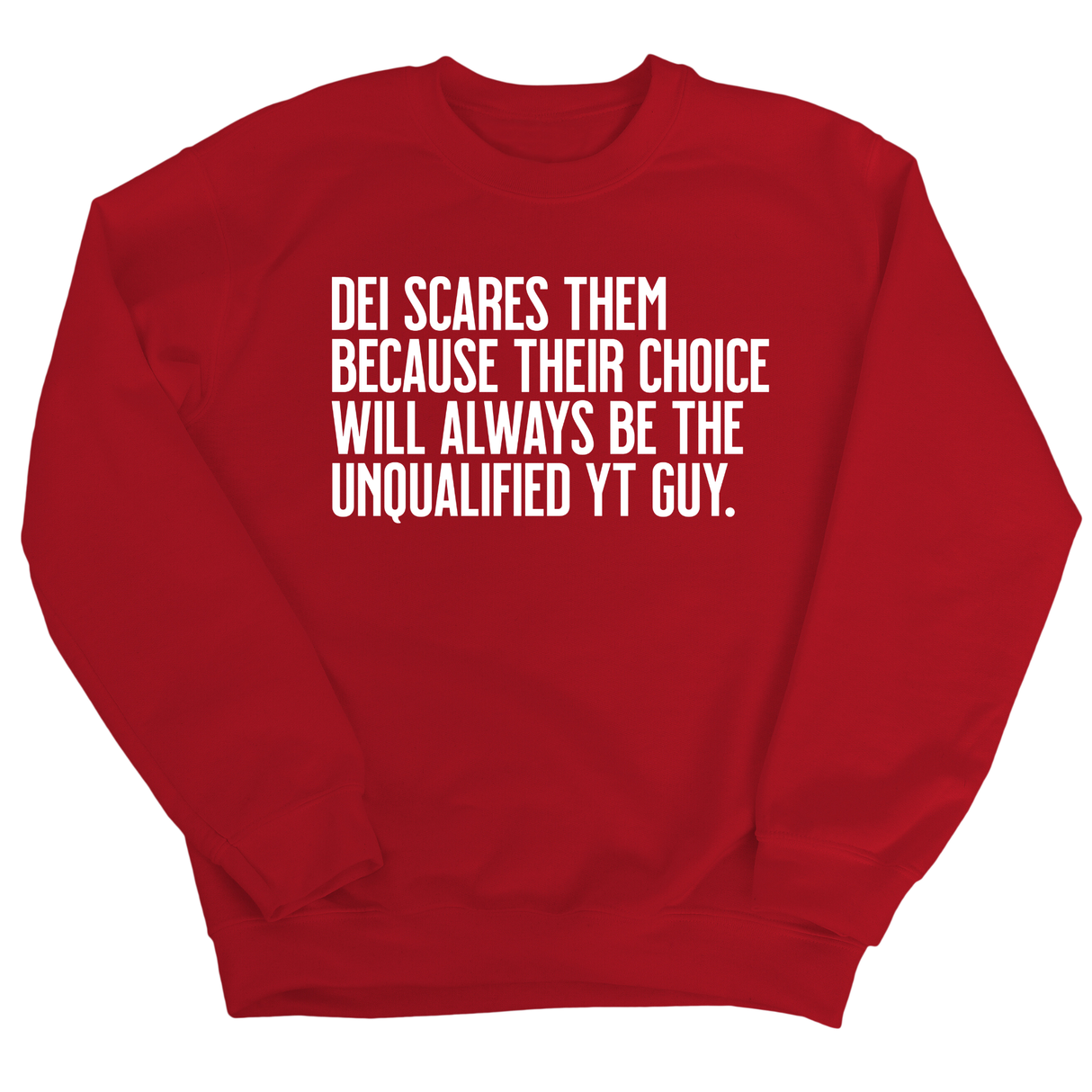 DEI scares them because their choice will always be the unqualified YT guy Unisex Sweatshirt-Sweatshirt-The Original God Ain't Petty But I Am