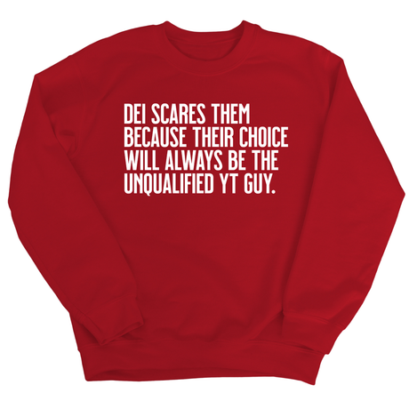 DEI scares them because their choice will always be the unqualified YT guy Unisex Sweatshirt-Sweatshirt-The Original God Ain't Petty But I Am
