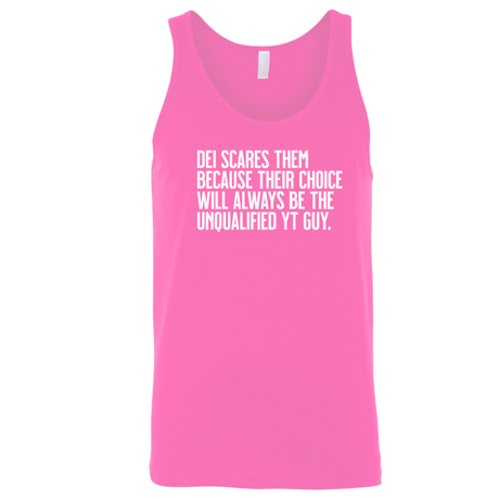 DEI scares them because their choice will always be the unqualified YT guy Unisex Tank Top-T-Shirt-The Original God Ain't Petty But I Am
