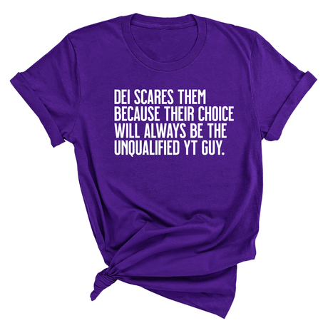 DEI scares them because their choice will always be the unqualified YT guy Unisex Tee-T-Shirt-The Original God Ain't Petty But I Am