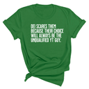 DEI scares them because their choice will always be the unqualified YT guy Unisex Tee-T-Shirt-The Original God Ain't Petty But I Am