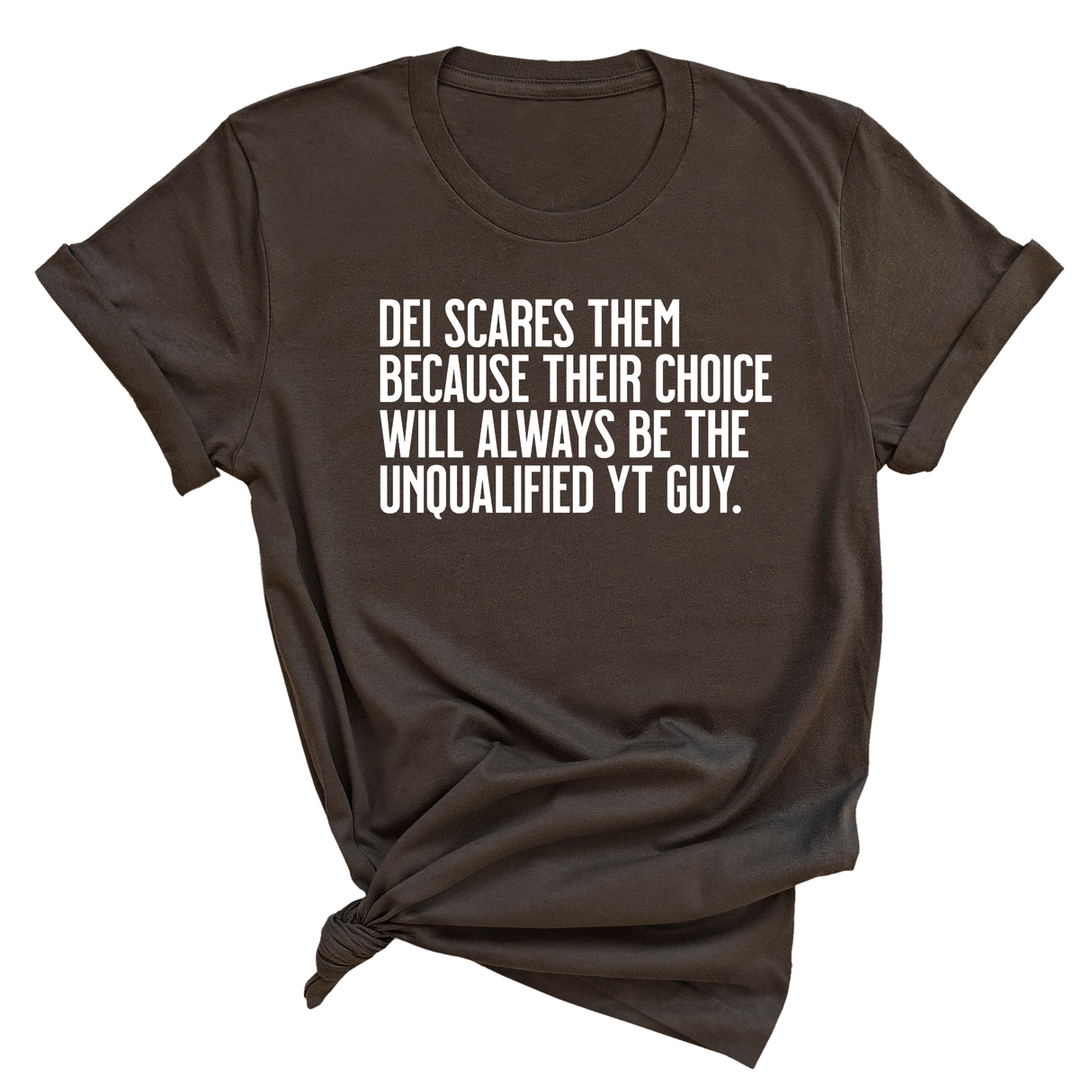 DEI scares them because their choice will always be the unqualified YT guy Unisex Tee-T-Shirt-The Original God Ain't Petty But I Am