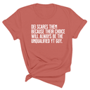 DEI scares them because their choice will always be the unqualified YT guy Unisex Tee-T-Shirt-The Original God Ain't Petty But I Am
