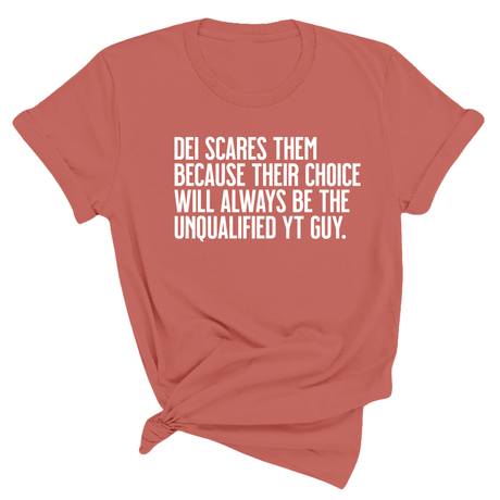 DEI scares them because their choice will always be the unqualified YT guy Unisex Tee-T-Shirt-The Original God Ain't Petty But I Am