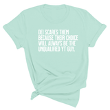 DEI scares them because their choice will always be the unqualified YT guy Unisex Tee-T-Shirt-The Original God Ain't Petty But I Am