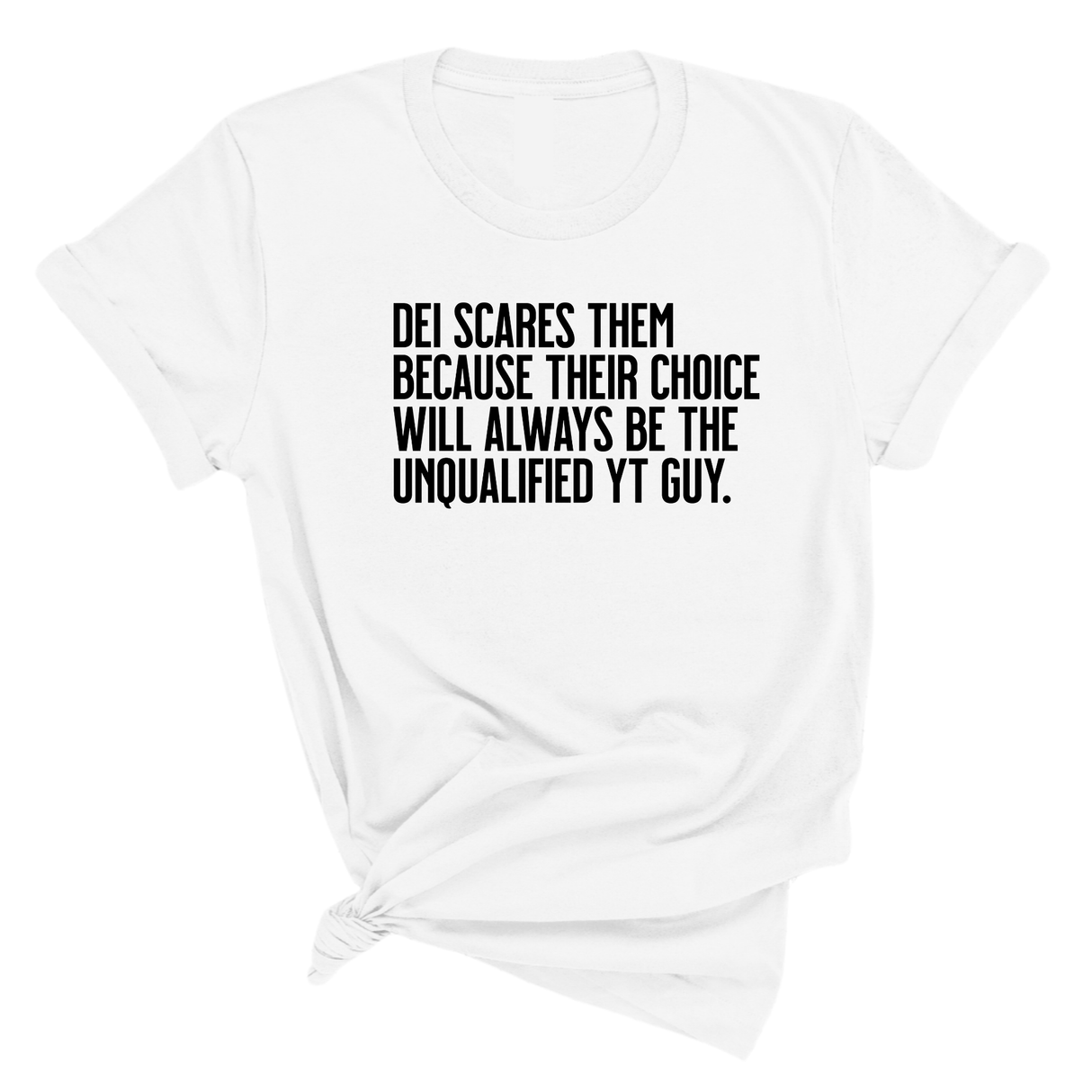 DEI scares them because their choice will always be the unqualified YT guy Unisex Tee-T-Shirt-The Original God Ain't Petty But I Am