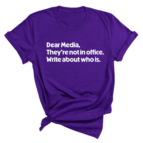 Dear Media, They’re Not in Office. Write About Who Is Unisex Tee-T-Shirt-The Original God Ain't Petty But I Am