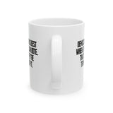 Democracy works best when Everyone can Vote. That's why they're trying to stop it Mug 11oz (White & Black)-Mug-The Original God Ain't Petty But I Am