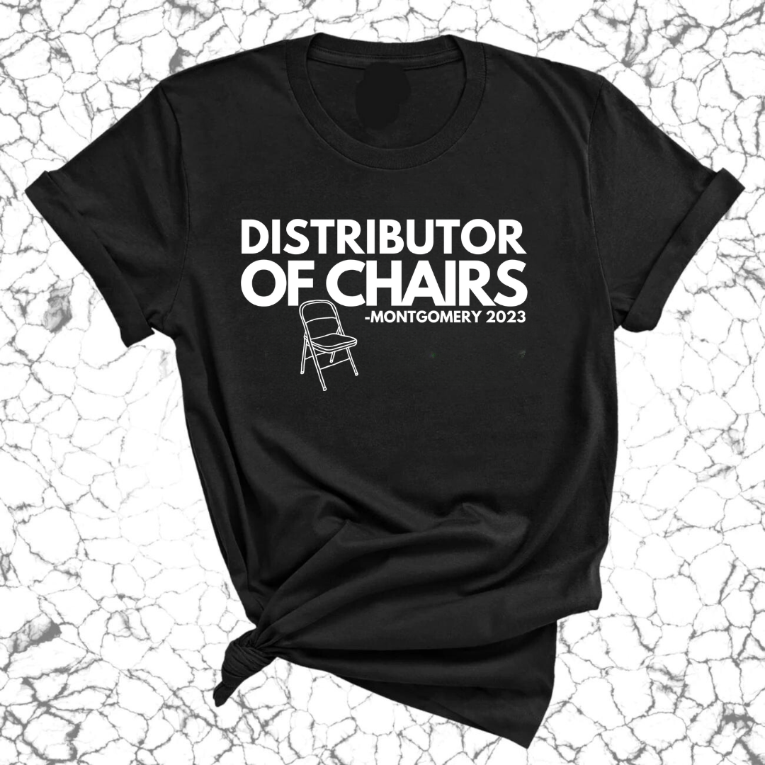 Distributor of Chairs Montgomery Unisex Tee-T-Shirt-The Original God Ain't Petty But I Am