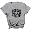 Don't Mess with the Petty Teacher Unisex Tee-T-Shirt-The Original God Ain't Petty But I Am