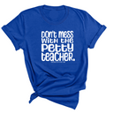 Don't Mess with the Petty Teacher Unisex Tee-T-Shirt-The Original God Ain't Petty But I Am