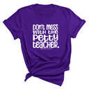 Don't Mess with the Petty Teacher Unisex Tee-T-Shirt-The Original God Ain't Petty But I Am
