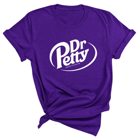 Dr. Petty Unisex Tee-T-Shirt-The Original God Ain't Petty But I Am