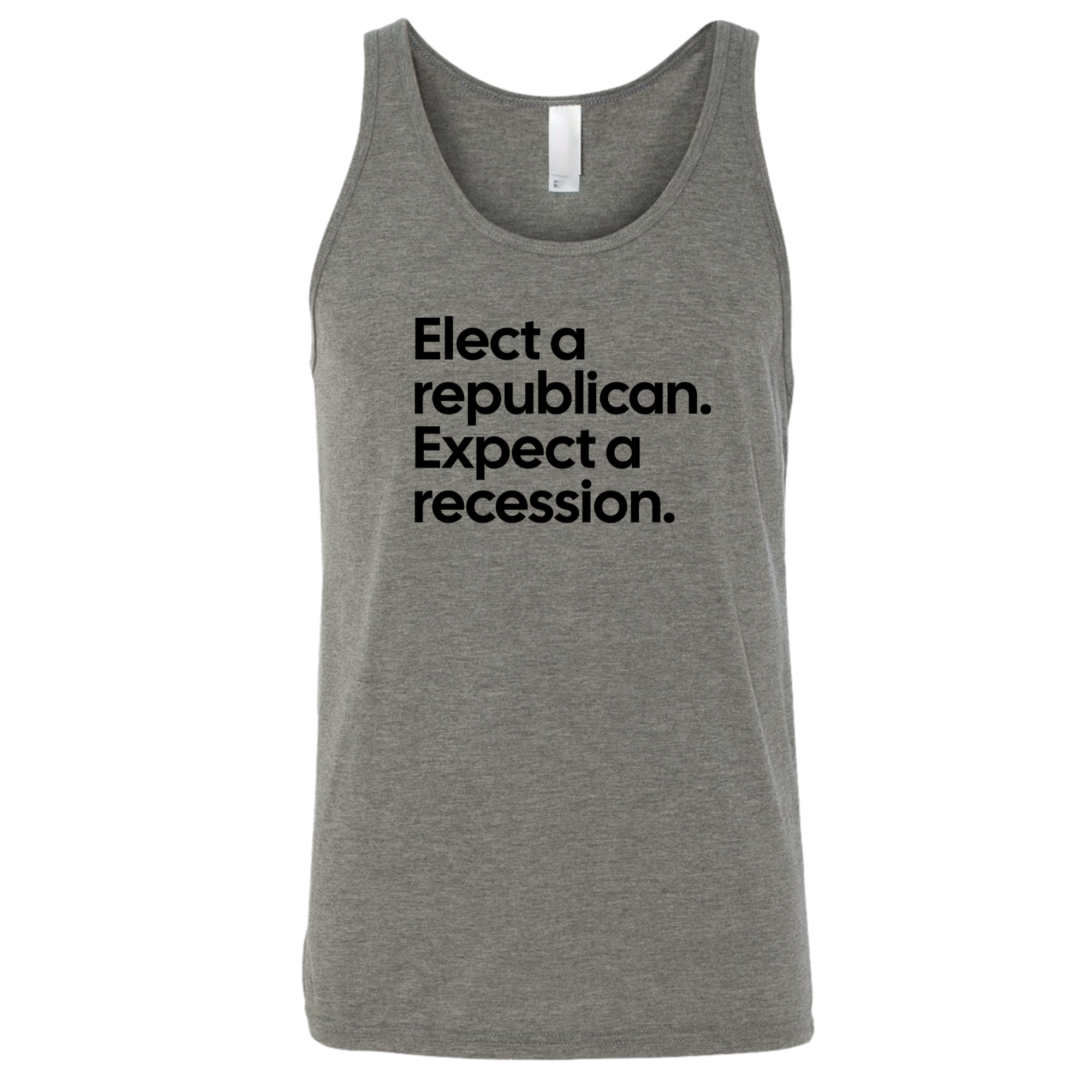 Elect a Republican. Expect a Recession Unisex Tank Top-T-Shirt-The Original God Ain't Petty But I Am
