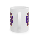 Every Month is Black History Month Mug 11oz (Purple & Gold)-Mug-The Original God Ain't Petty But I Am