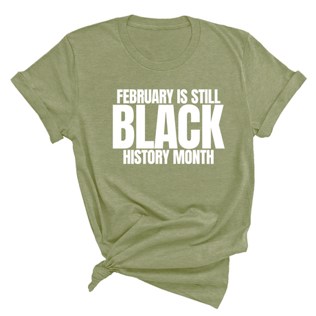 February is Still Black History Month Unisex Tee-T-Shirt-The Original God Ain't Petty But I Am