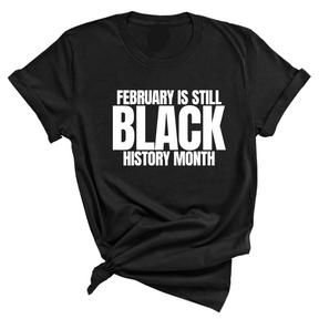 February is Still Black History Month Unisex Tee-T-Shirt-The Original God Ain't Petty But I Am
