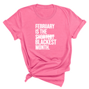 February is the Blackest Month Unisex Tee-T-Shirt-The Original God Ain't Petty But I Am