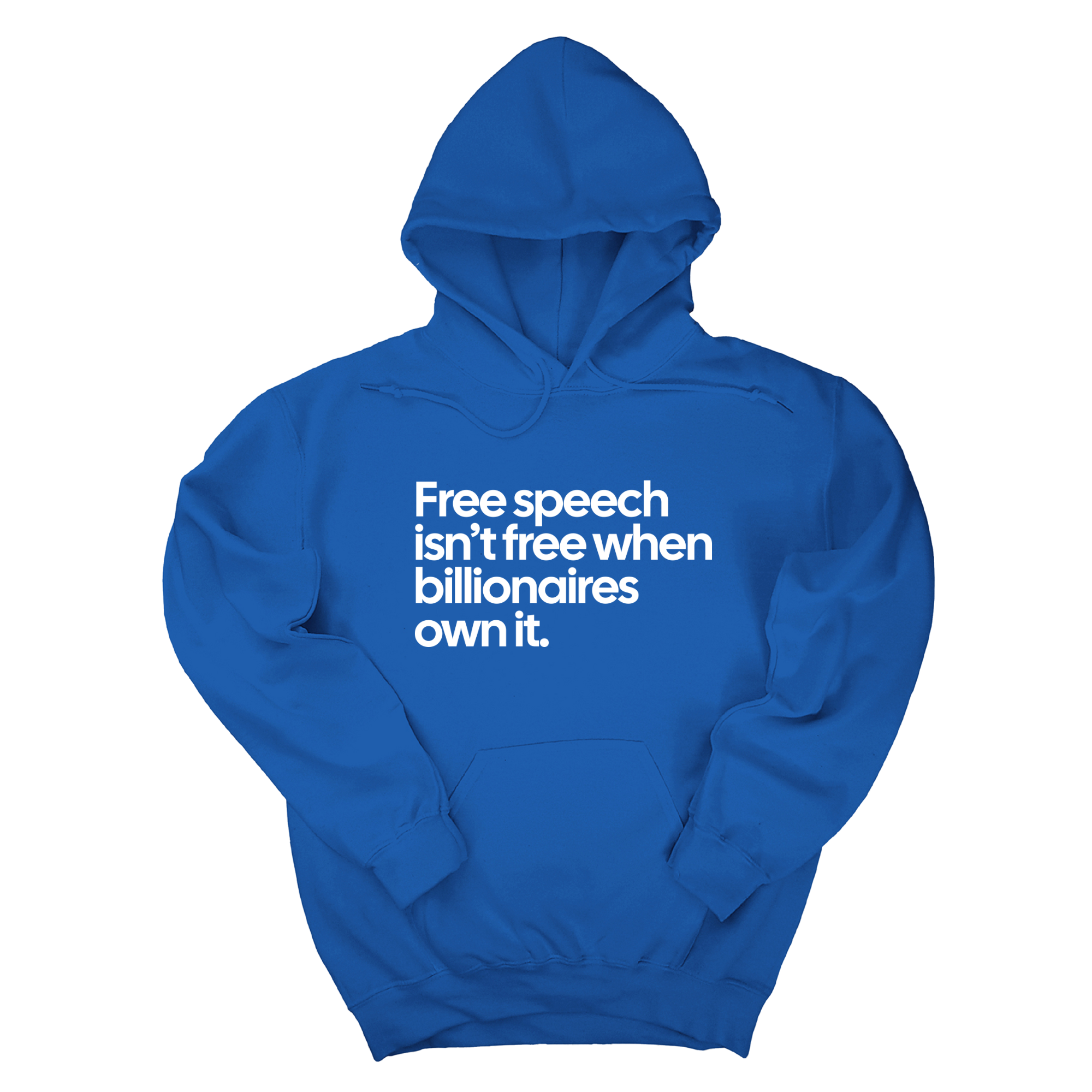 Free Speech Isn’t Free When Billionaires Own It Unisex Hoodie-Hoodie-The Original God Ain't Petty But I Am