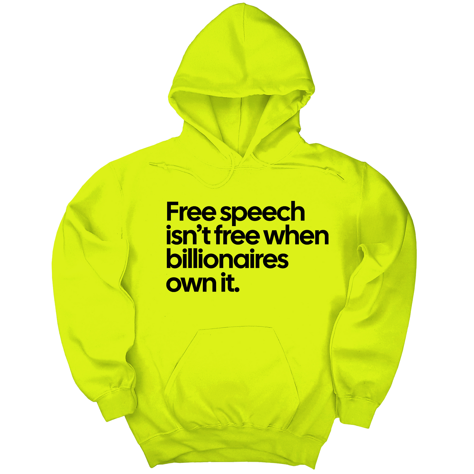 Free Speech Isn’t Free When Billionaires Own It Unisex Hoodie-Hoodie-The Original God Ain't Petty But I Am