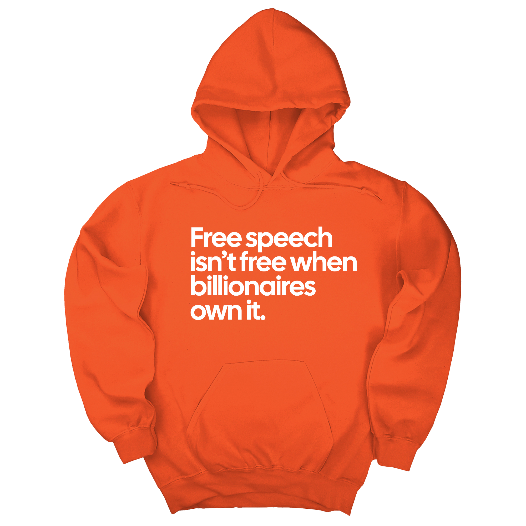 Free Speech Isn’t Free When Billionaires Own It Unisex Hoodie-Hoodie-The Original God Ain't Petty But I Am