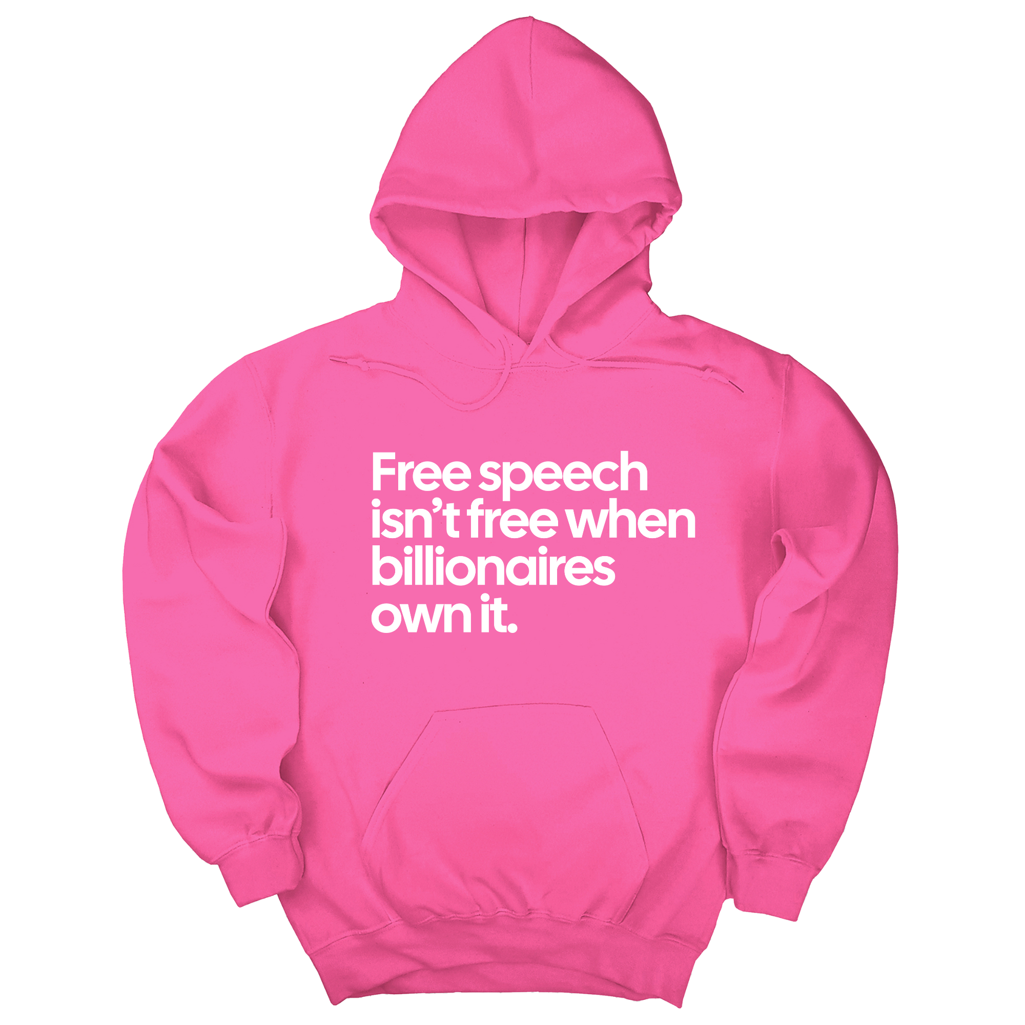 Free Speech Isn’t Free When Billionaires Own It Unisex Hoodie-Hoodie-The Original God Ain't Petty But I Am