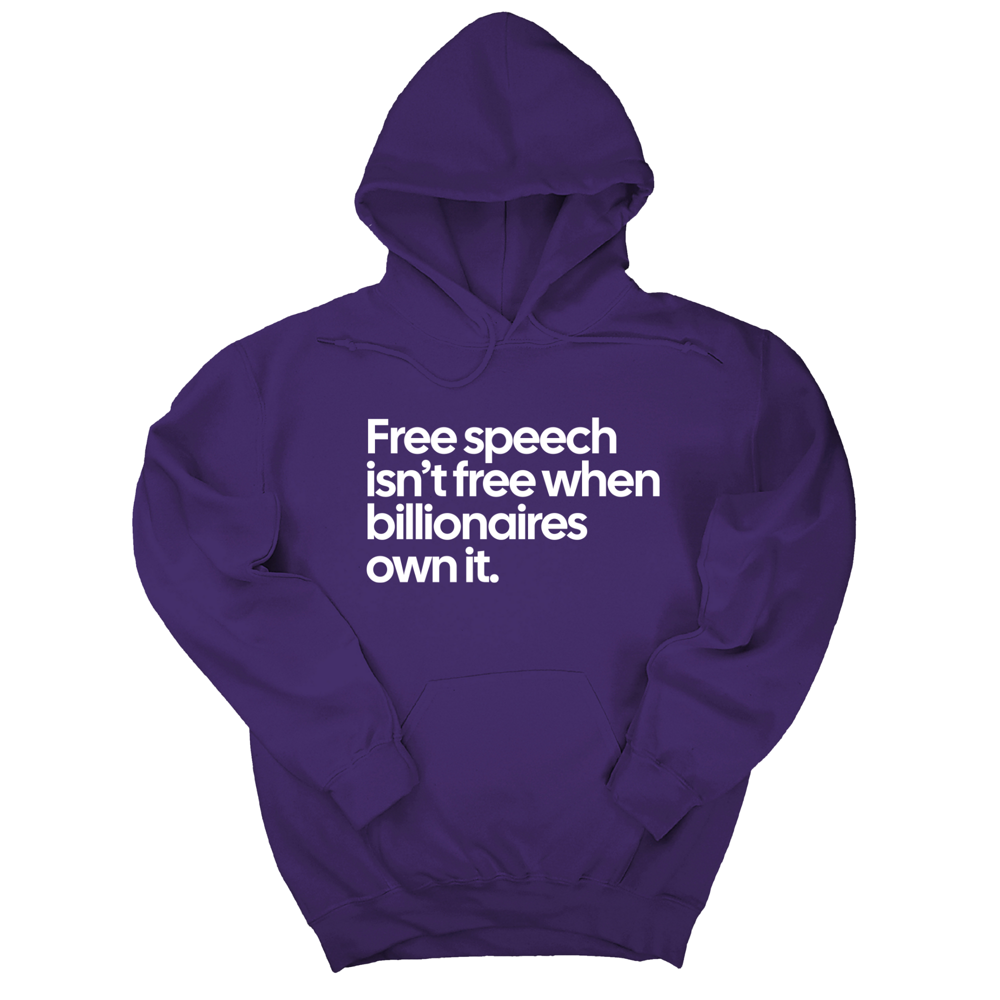 Free Speech Isn’t Free When Billionaires Own It Unisex Hoodie-Hoodie-The Original God Ain't Petty But I Am