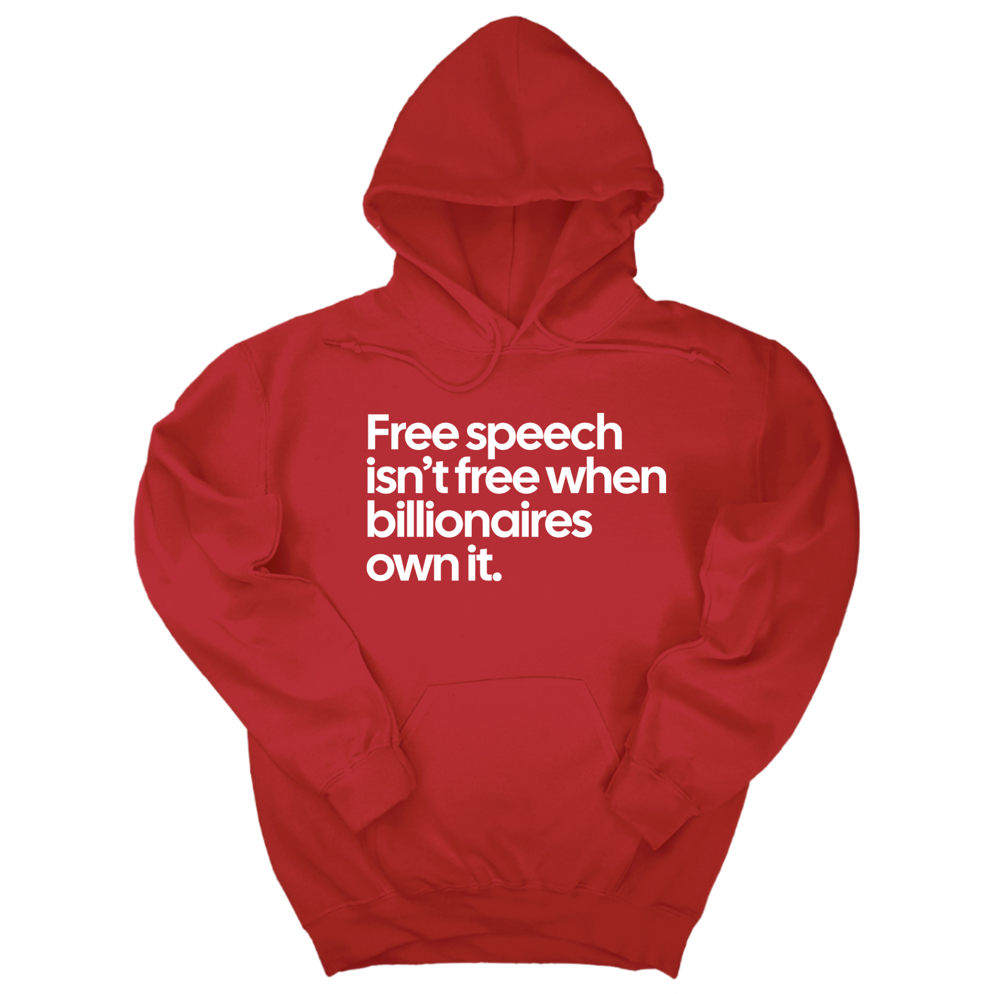 Free Speech Isn’t Free When Billionaires Own It Unisex Hoodie-Hoodie-The Original God Ain't Petty But I Am
