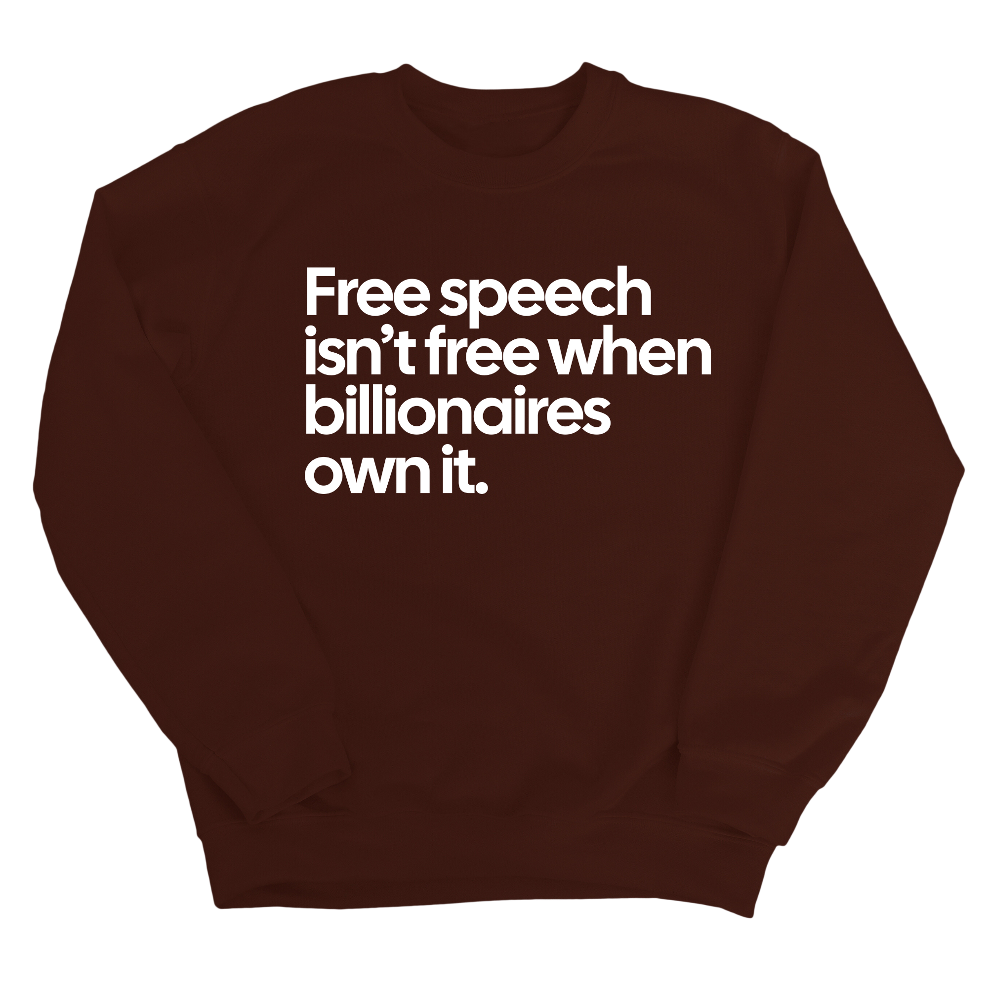 Free Speech Isn’t Free When Billionaires Own It Unisex Sweatshirt-Sweatshirt-The Original God Ain't Petty But I Am