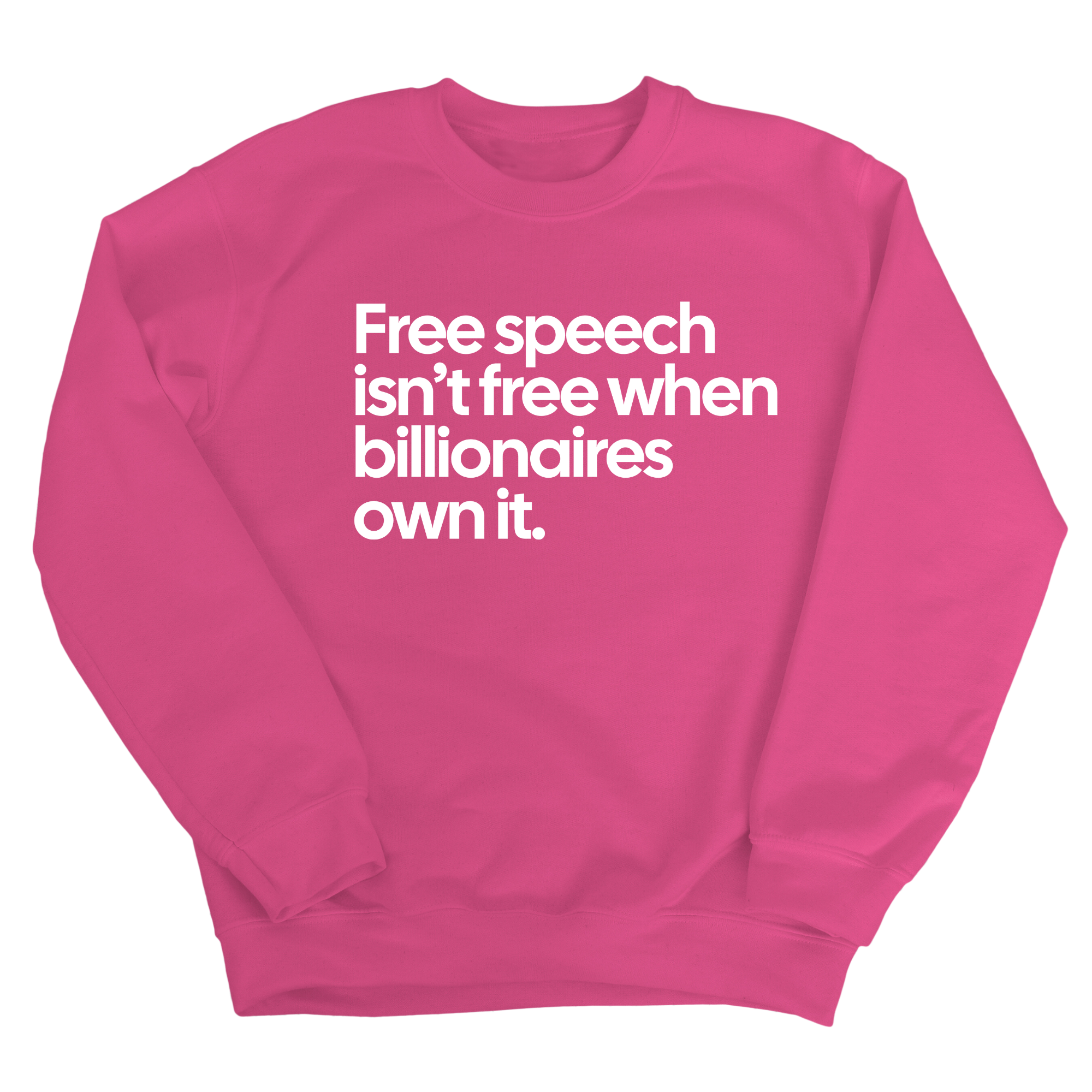 Free Speech Isn’t Free When Billionaires Own It Unisex Sweatshirt-Sweatshirt-The Original God Ain't Petty But I Am