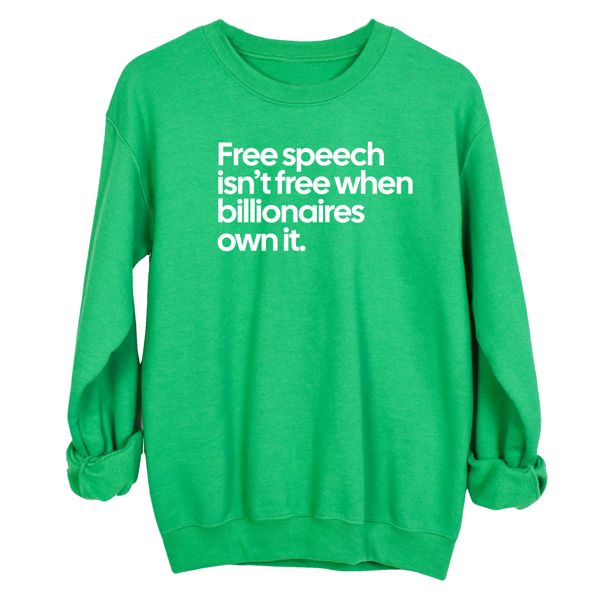 Free Speech Isn’t Free When Billionaires Own It Unisex Sweatshirt-Sweatshirt-The Original God Ain't Petty But I Am