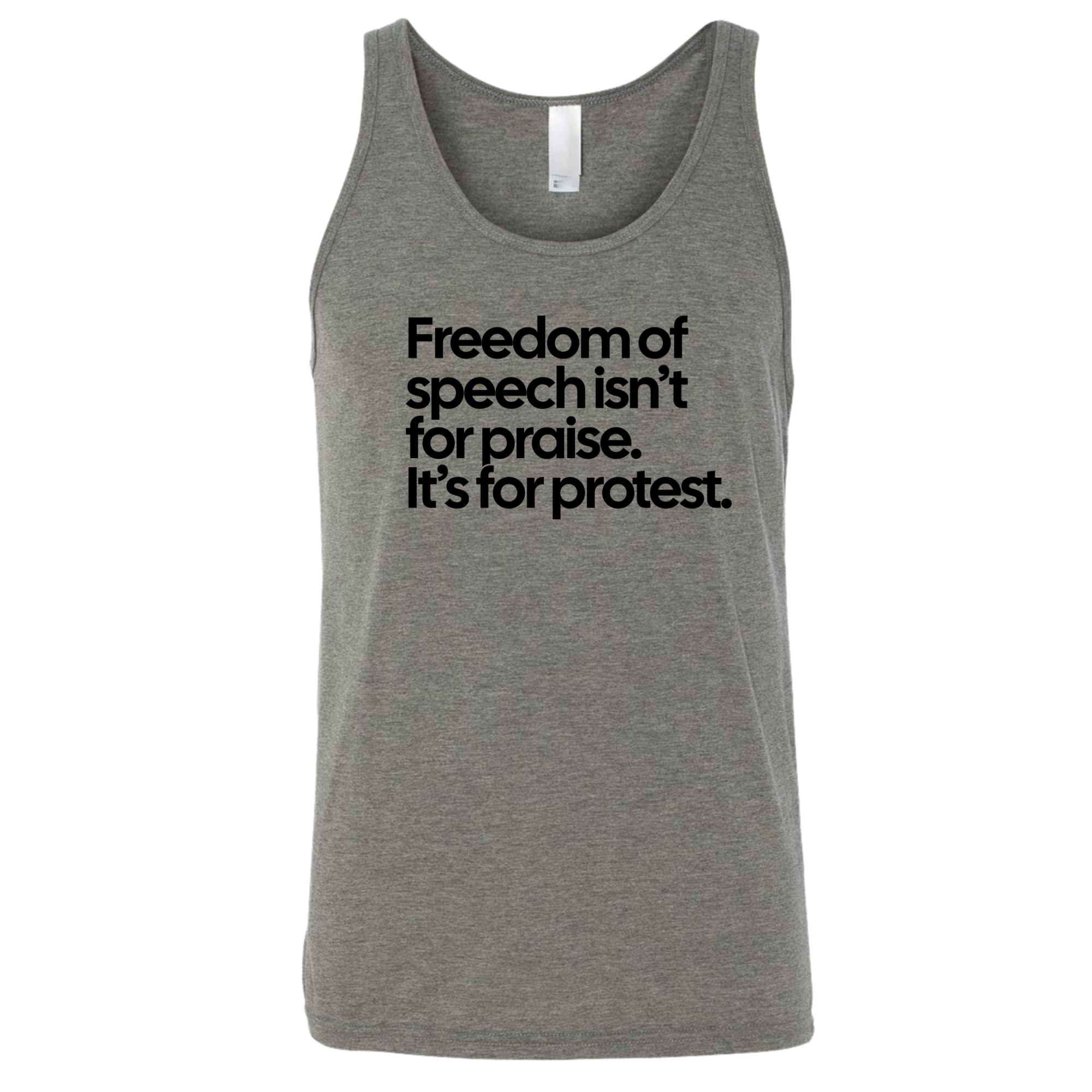 Freedom of Speech Isn’t for Praise. It’s for Protest Unisex Tank Top-T-Shirt-The Original God Ain't Petty But I Am