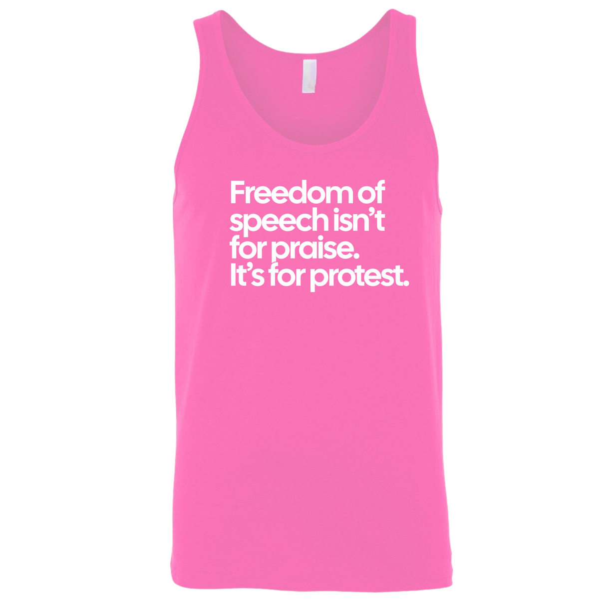 Freedom of Speech Isn’t for Praise. It’s for Protest Unisex Tank Top-T-Shirt-The Original God Ain't Petty But I Am