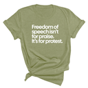 Freedom of Speech Isn’t for Praise. It’s for Protest Unisex Tee-T-Shirt-The Original God Ain't Petty But I Am