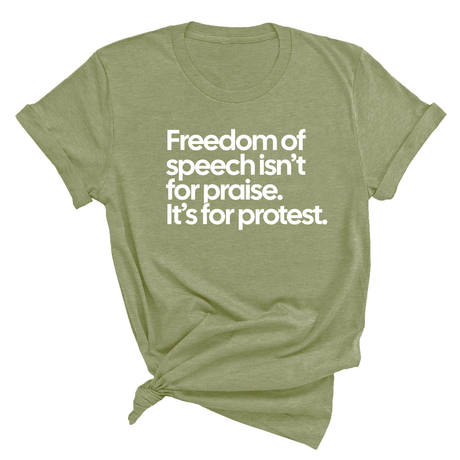 Freedom of Speech Isn’t for Praise. It’s for Protest Unisex Tee-T-Shirt-The Original God Ain't Petty But I Am