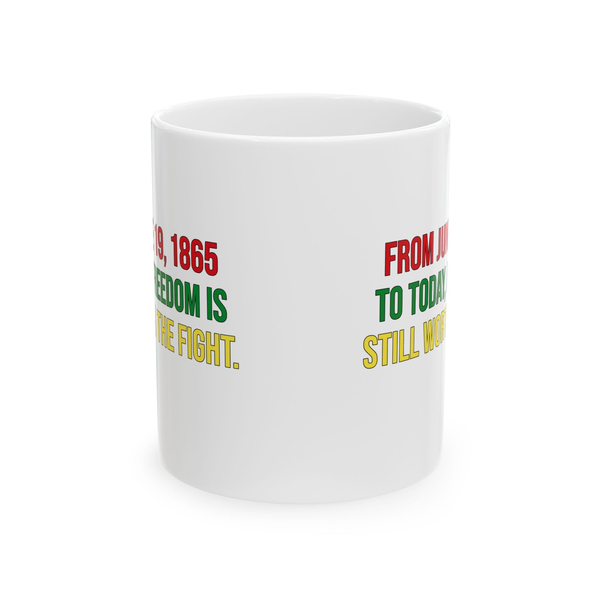 From June 19, 1865 to Today, Freedom Is Still Worth the Fight Mug 11oz-Mug-The Original God Ain't Petty But I Am