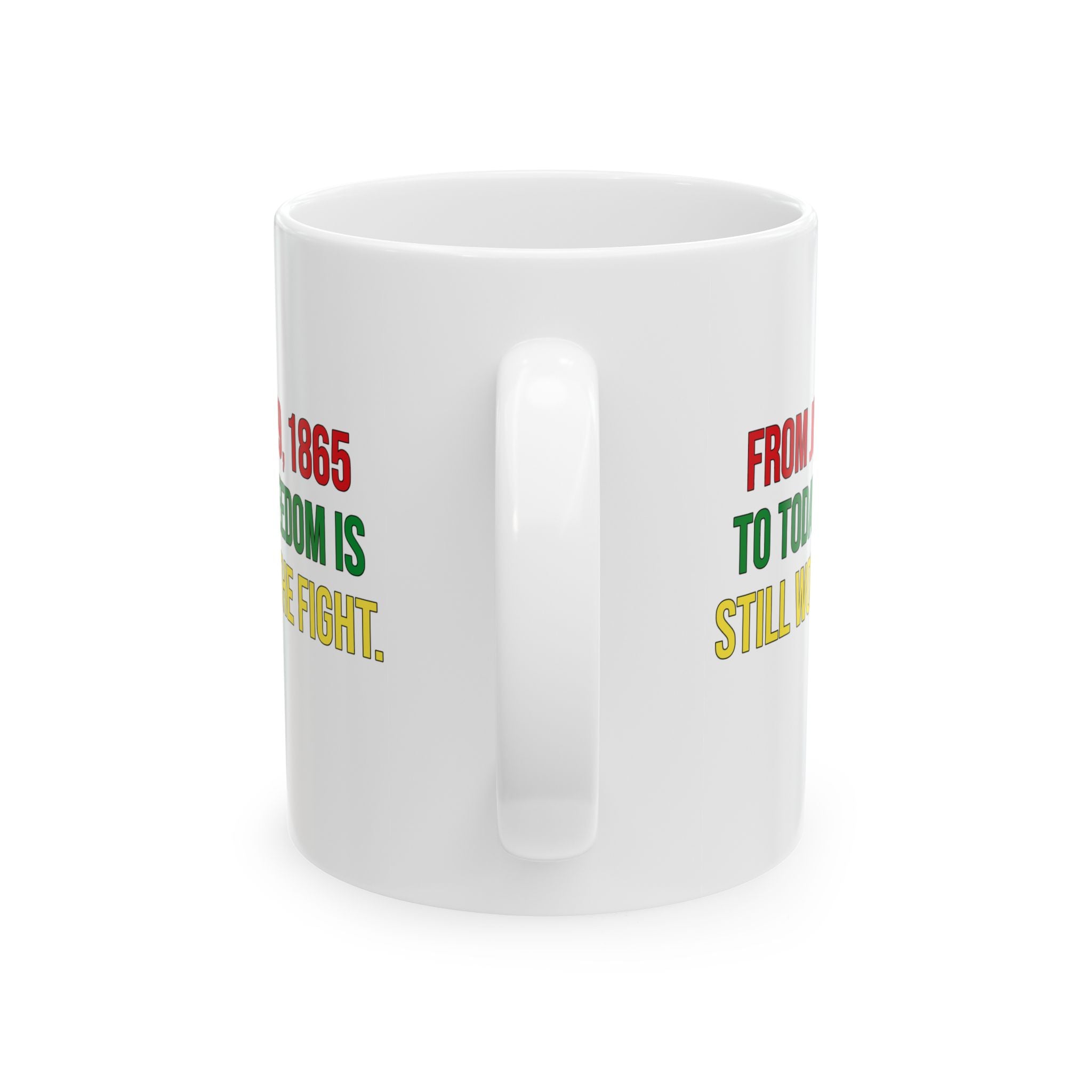 From June 19, 1865 to Today, Freedom Is Still Worth the Fight Mug 11oz-Mug-The Original God Ain't Petty But I Am