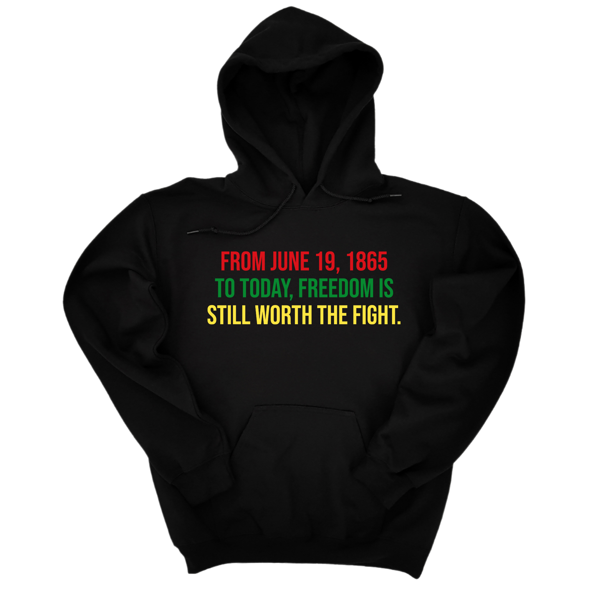 From June 19, 1865 to Today, Freedom Is Still Worth the Fight Unisex Hoodie-Hoodie-The Original God Ain't Petty But I Am